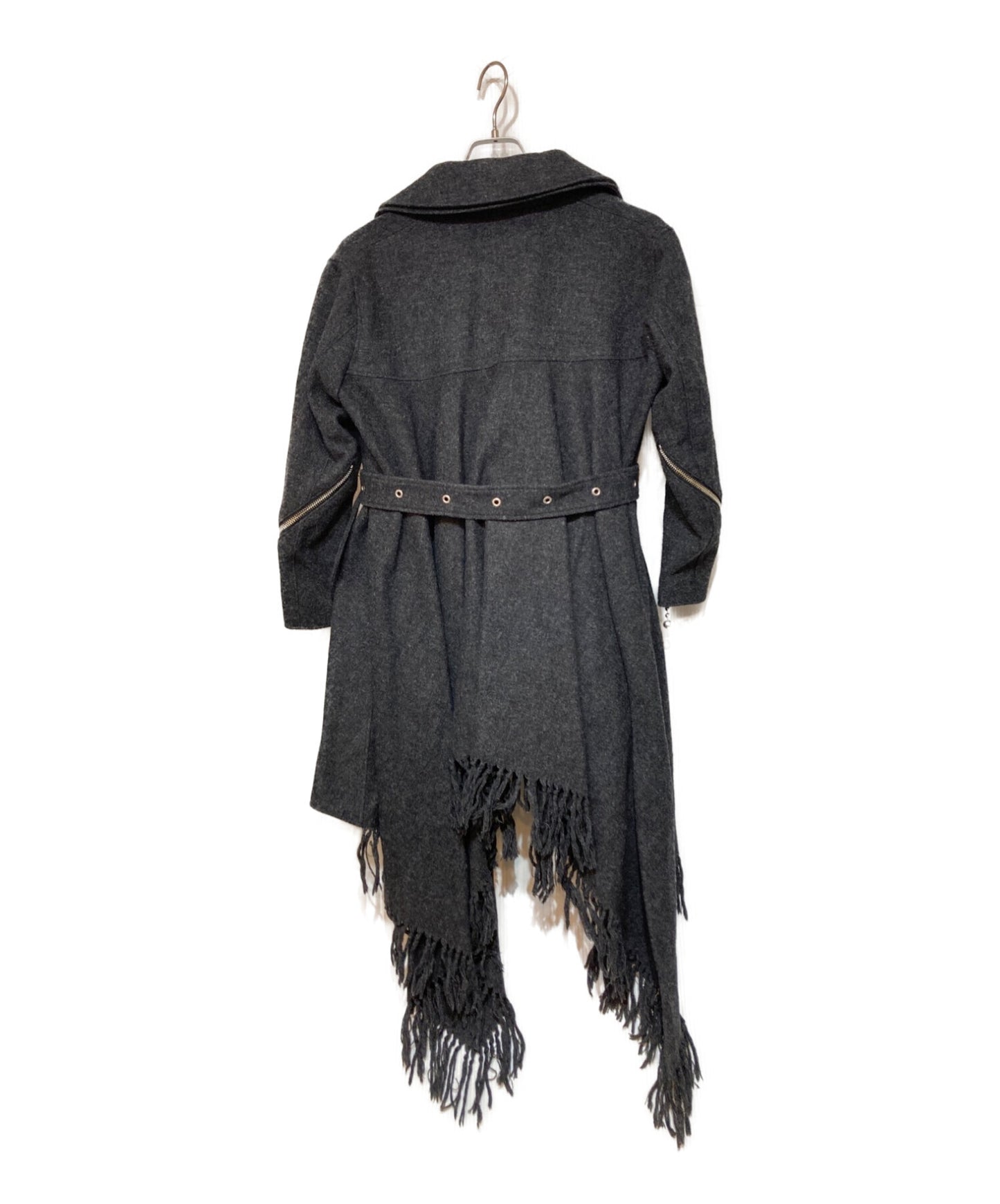 [Pre-owned] UNDERCOVER Wool Fringe Riders Coat N1202-2