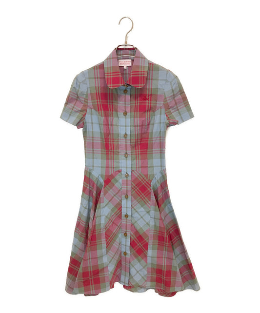 Vivienne Westwood Red標籤檢查連衣裙16-01-581021