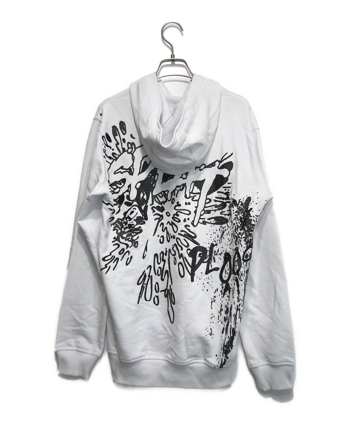 Comme des Garcons เสื้อกราฟิคหลังพิมพ์ hoodie fi-t002