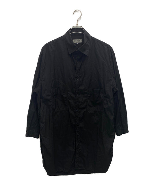 Yohji Yamamoto Cotton Broadcloth Broadcloth Ring เย็บเสื้อยาว HN-B02-001