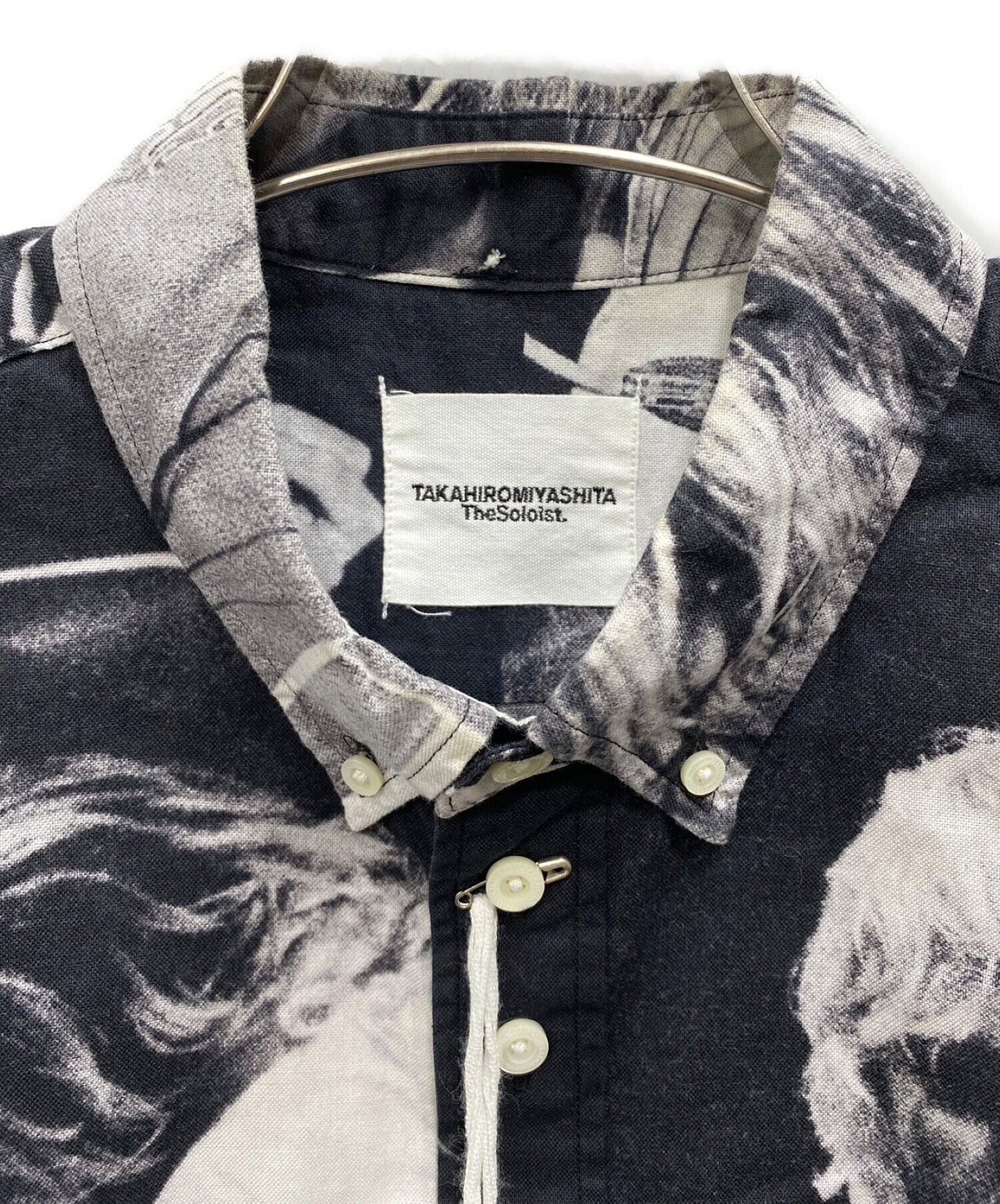 [Pre-owned] TAKAHIROMIYASHITA TheSoloIst. Kurt Cobain photo button-down shirt 0002ss19