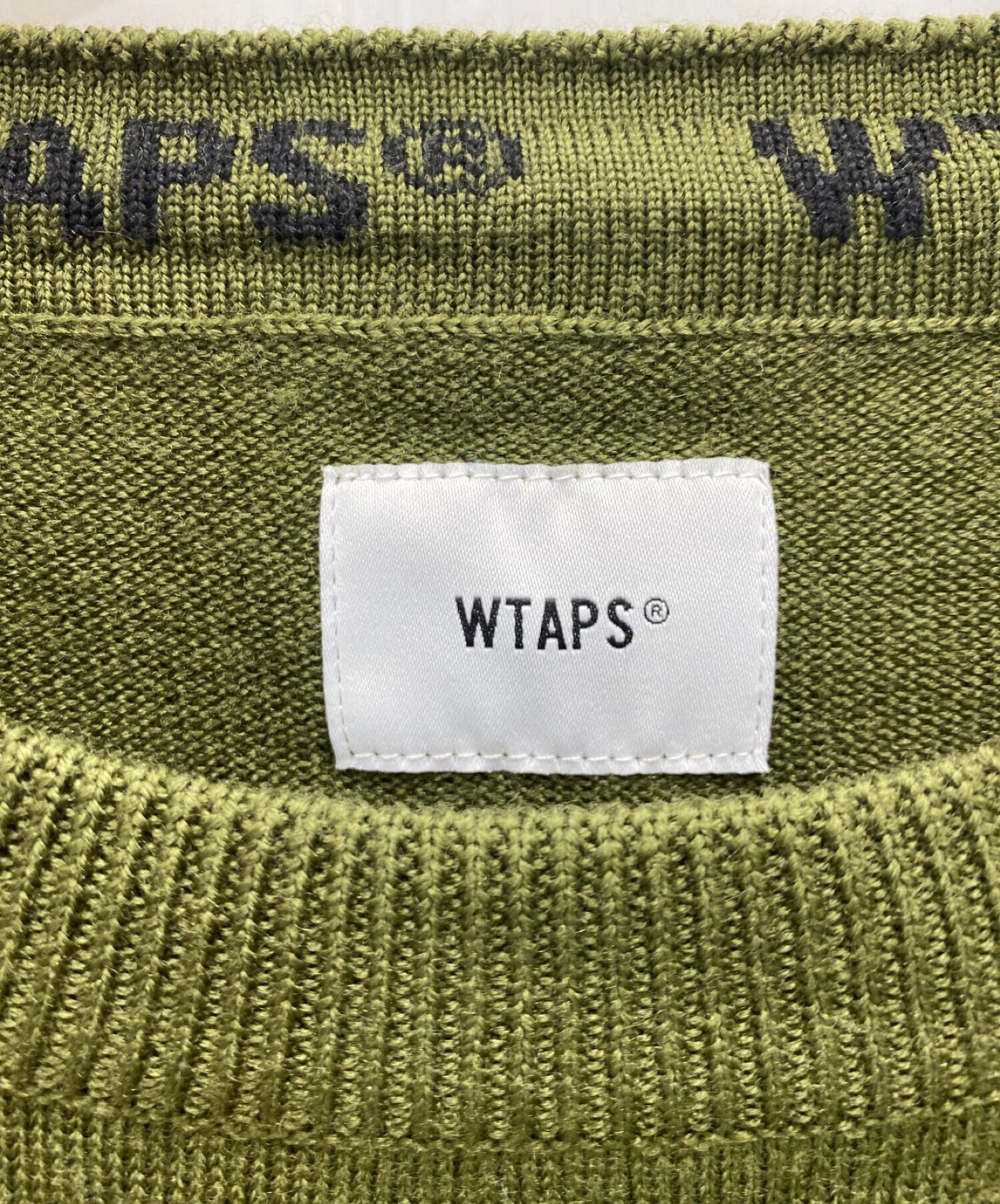 [Pre-owned] WTAPS crew-neck knit 202MADT-KNM01