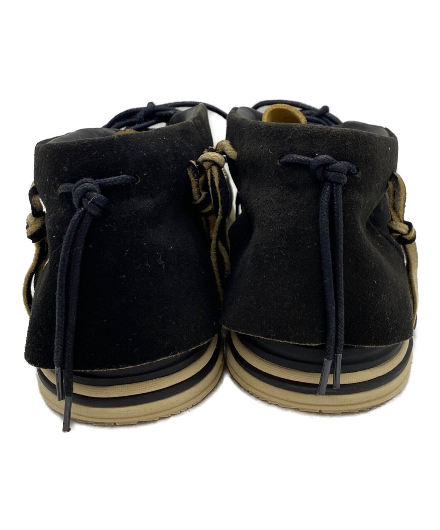 รองเท้าบูทหนังกลับ Visvim FBT Lhamo-Folk