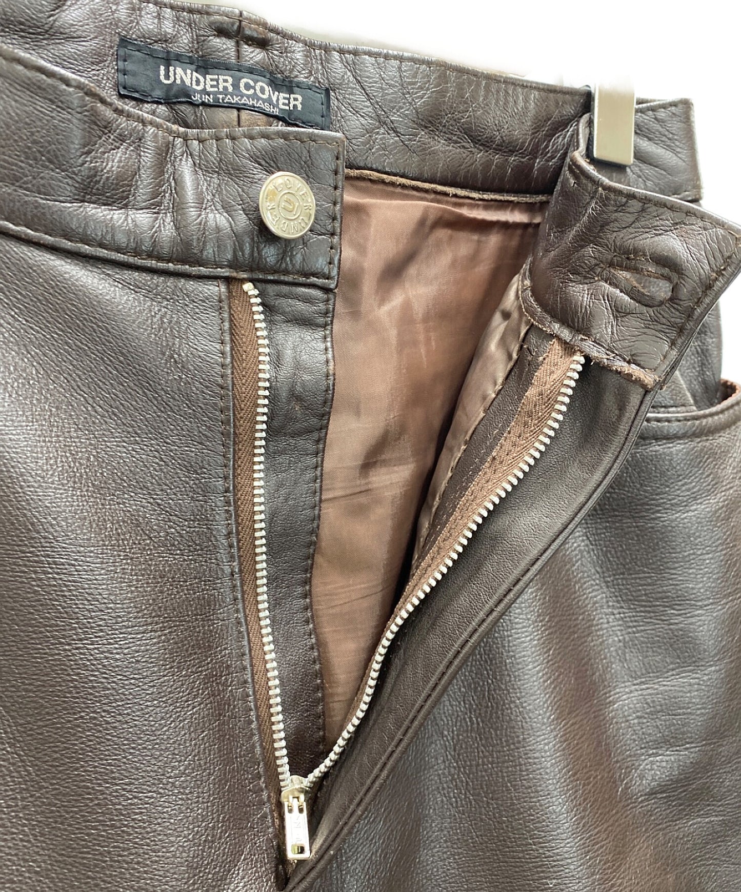 [Pre-owned] UNDERCOVER leather pants UC-6W-P-06