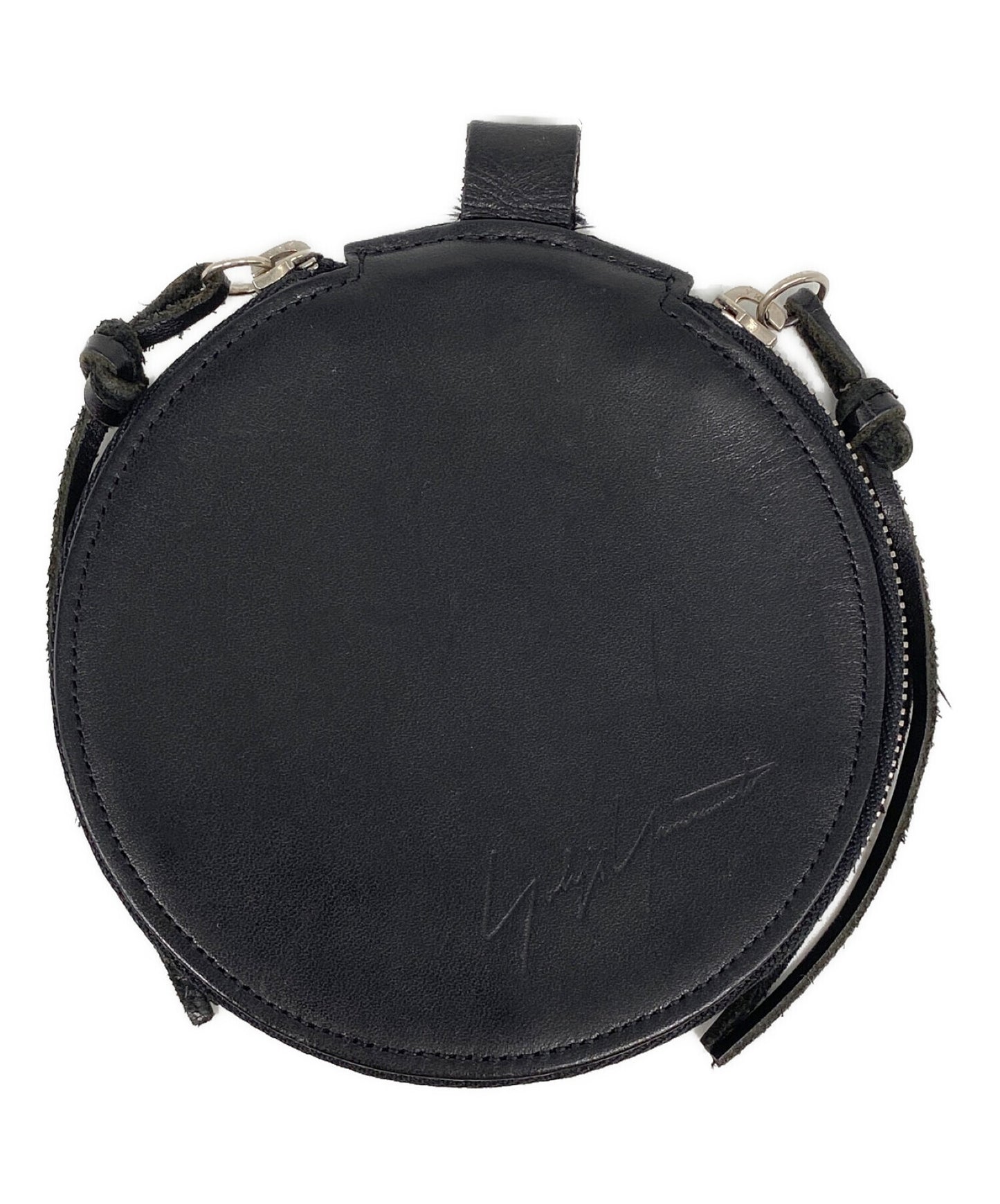 Yohji Yamamoto Leather Round Coin钱包