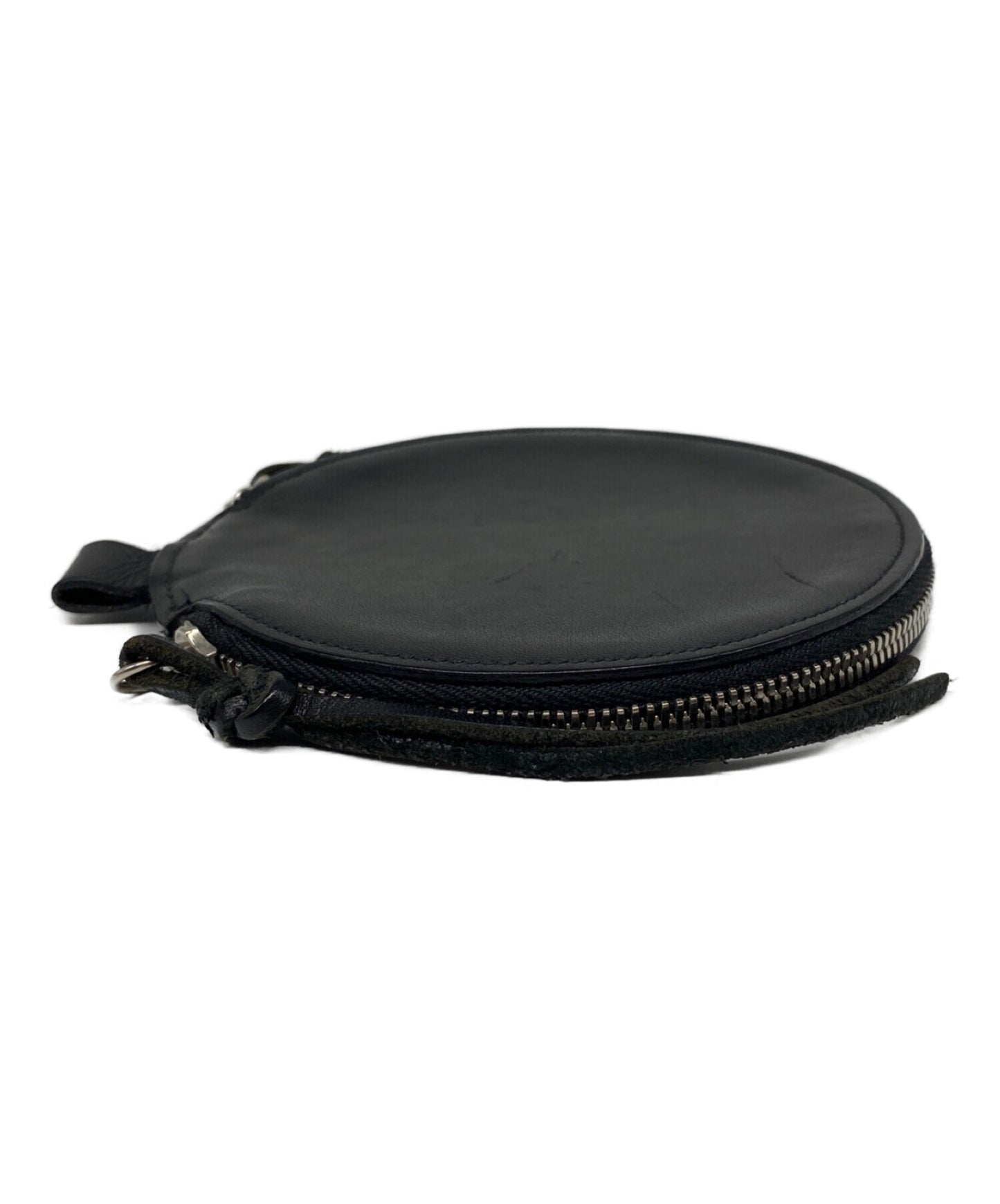 Yohji Yamamoto Leather Round Coin钱包