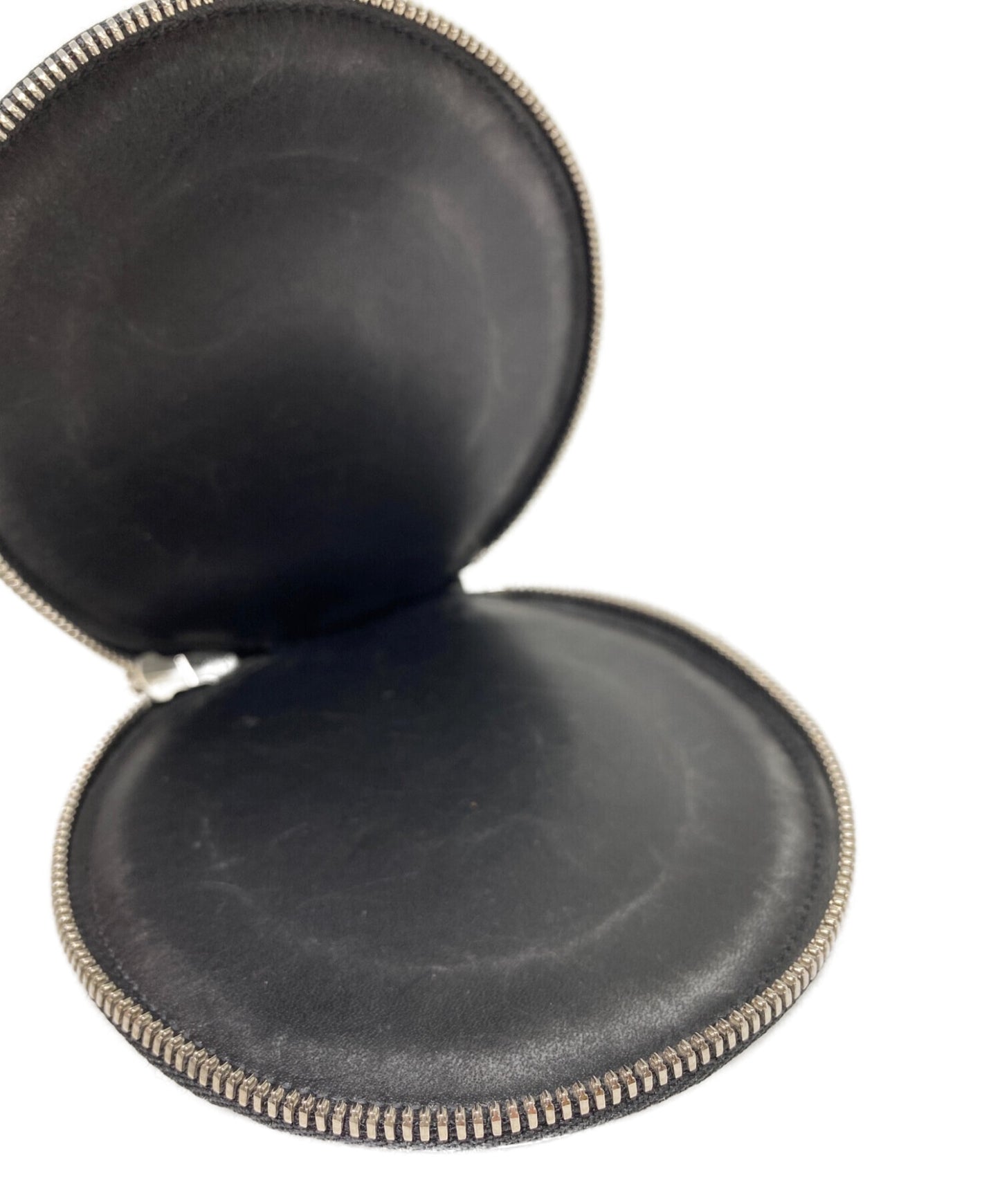 Yohji Yamamoto Leather Round Coin钱包
