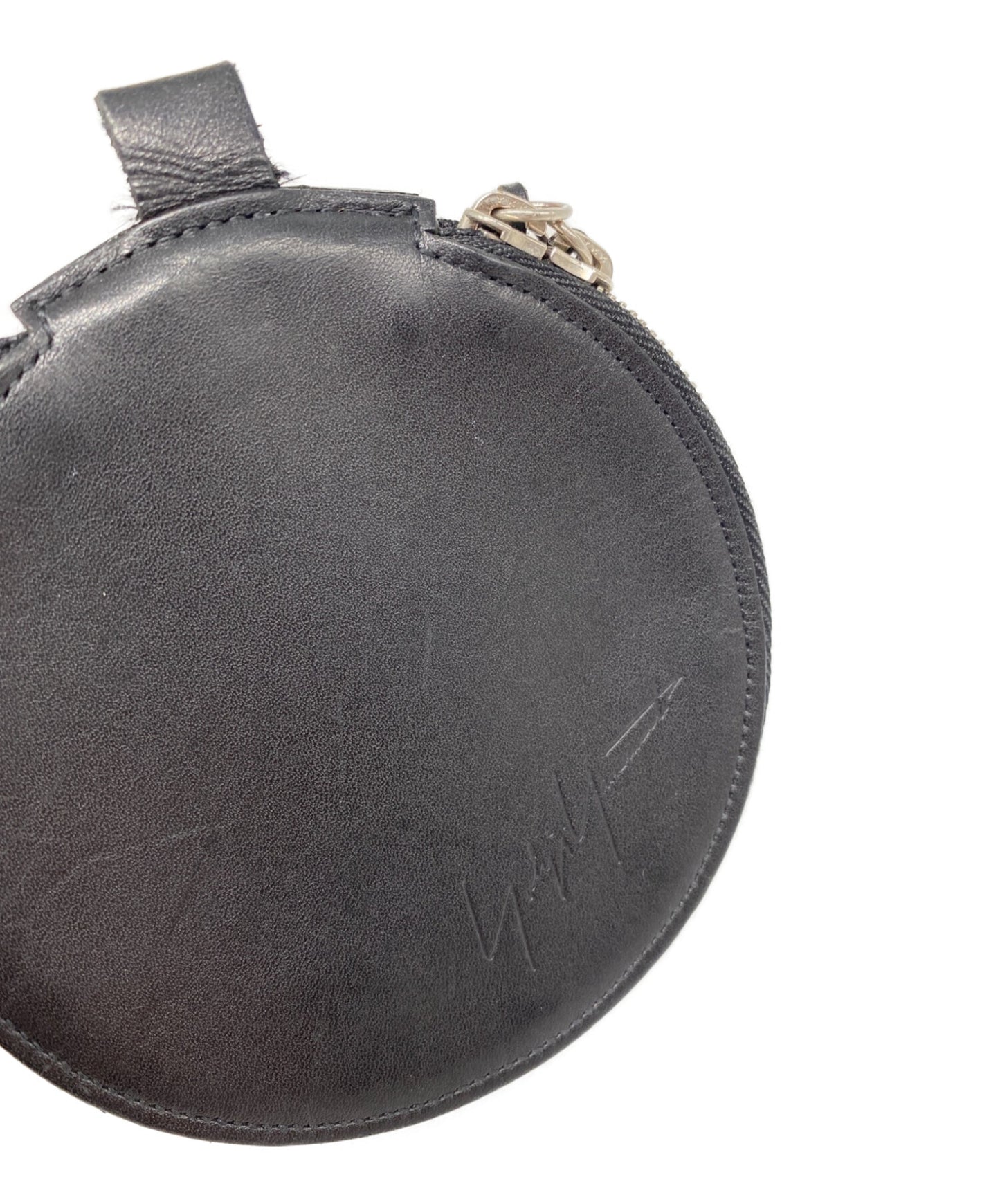 Yohji Yamamoto Leather Round Coin钱包