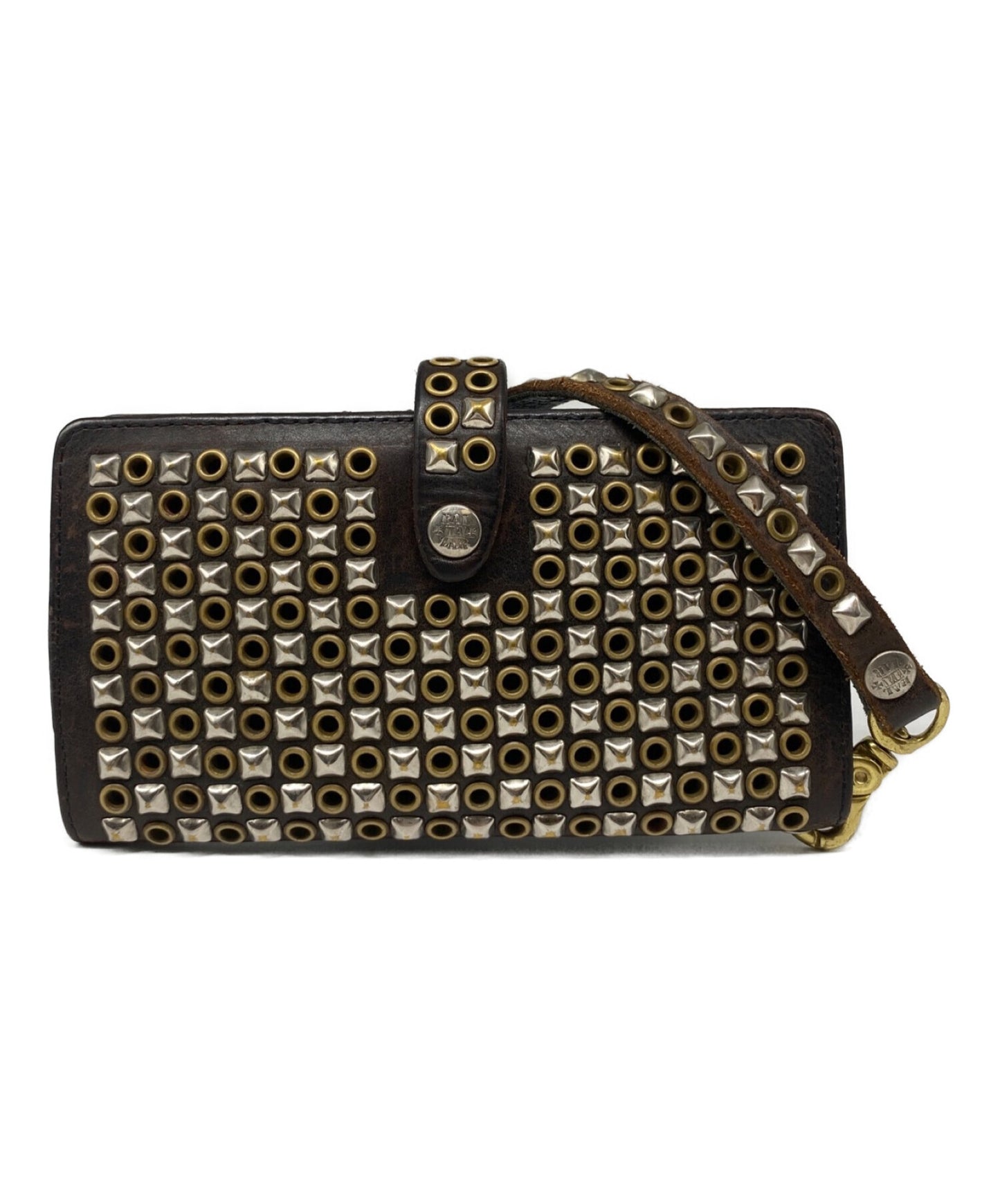 [Pre-owned] Hysteric Glamour x Baltazar Classic leather studded wallet