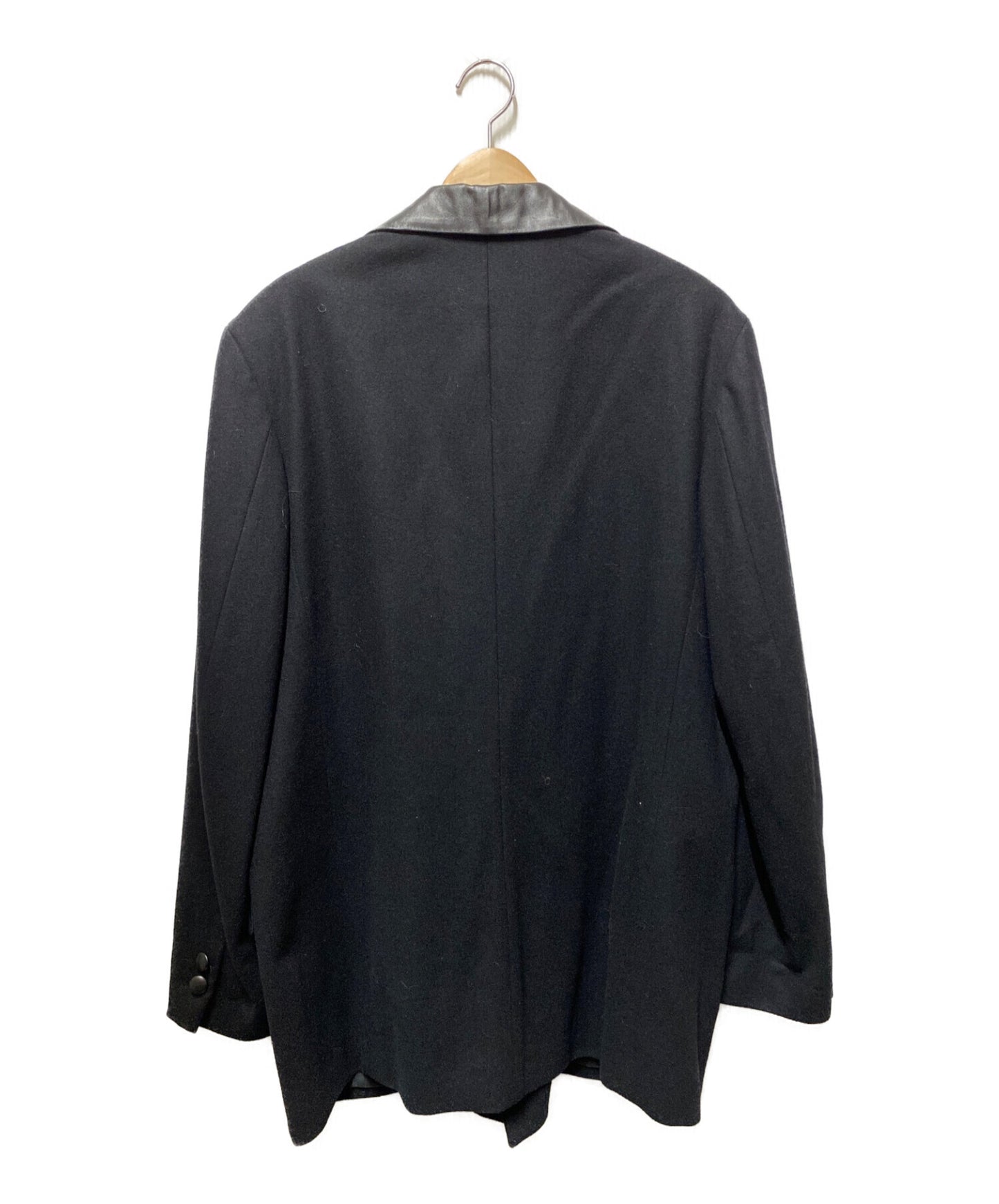Yohji Yamamoto Pour Homme Leather Loater羊毛夾克HN-J05-151