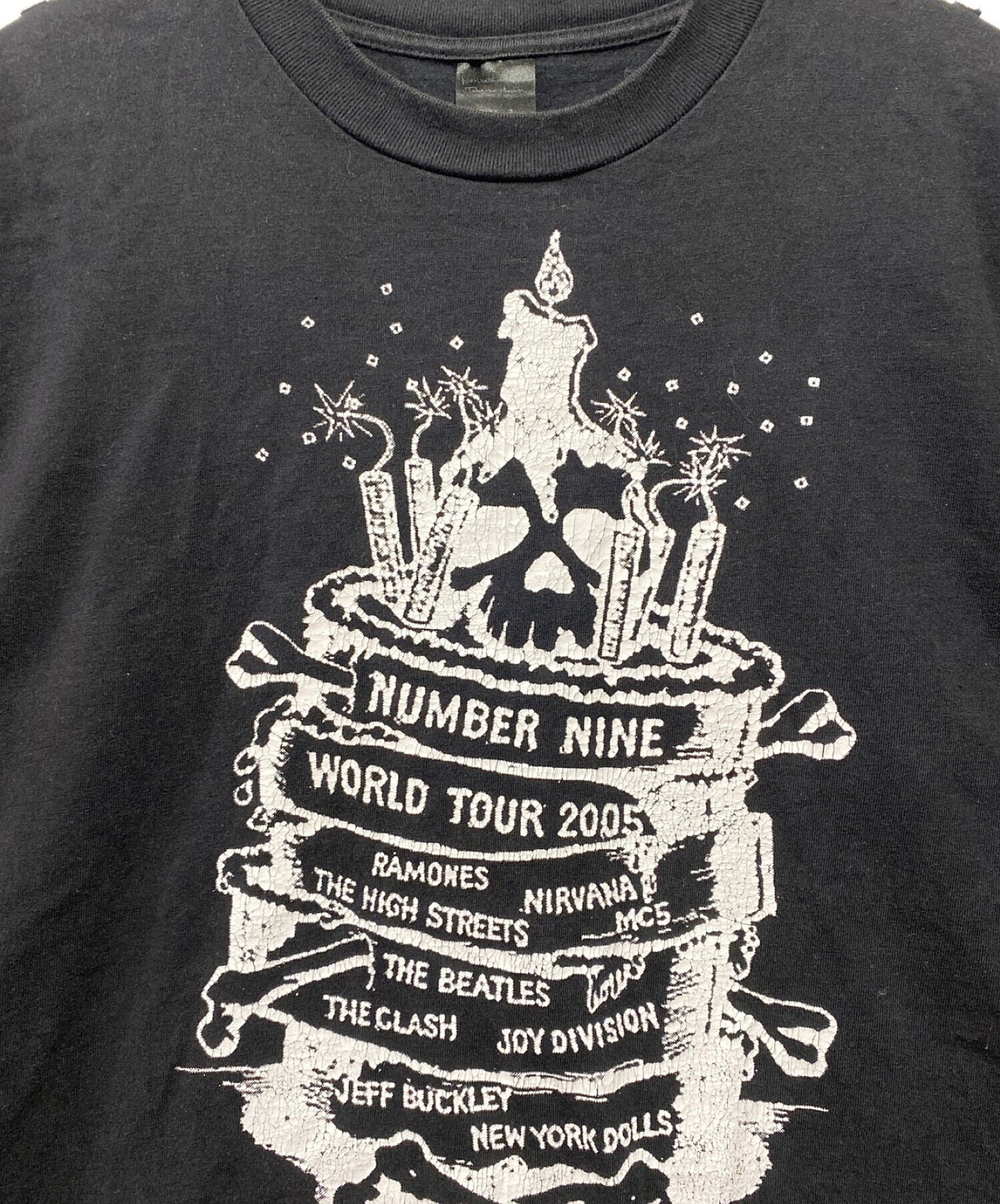 [Pre-owned] NUMBER (N)INE World Tour Shoulder Loop T-Shirt