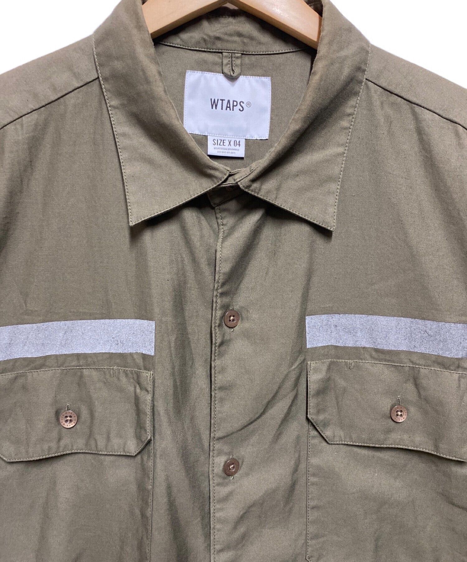 [Pre-owned] WTAPS DECK SS / SHIRT. cotton. satin 191TQDT-SHM02