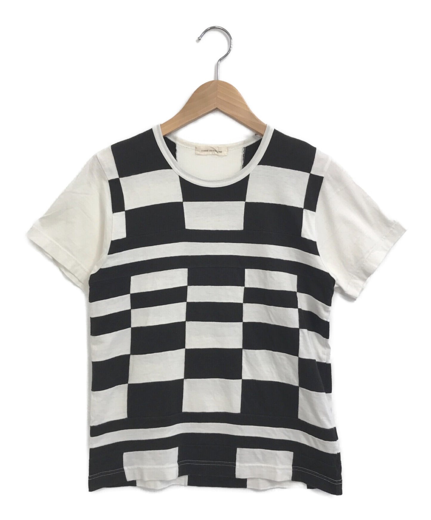 [Pre-owned] COMME des GARCONS Check Patchwork T-Shirt GE-T059