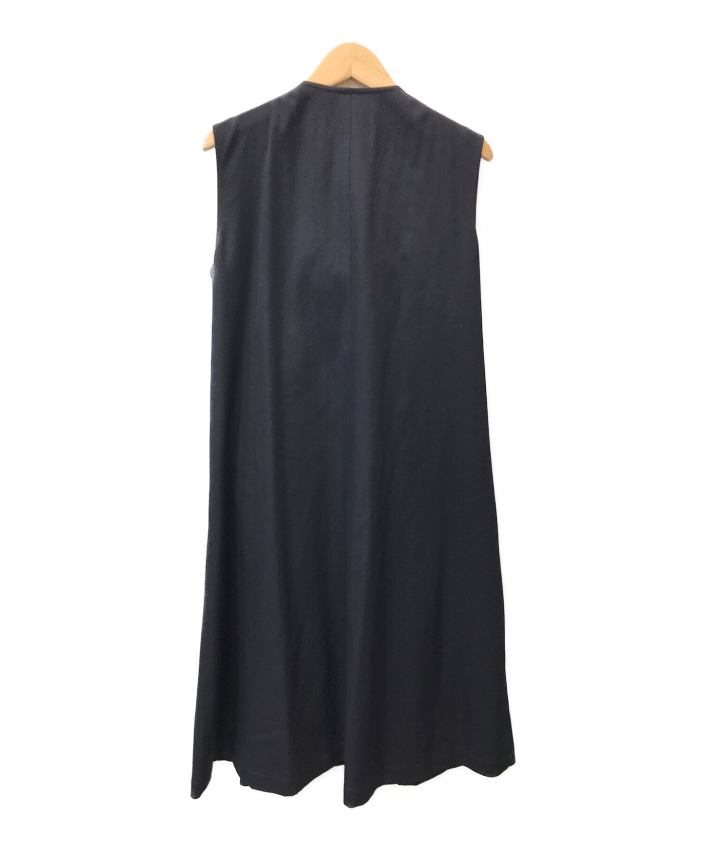 TRICOT Comme des Garcons Woolen Shrunken Ruffle Dress / แขนแขนกุด TZ-O002