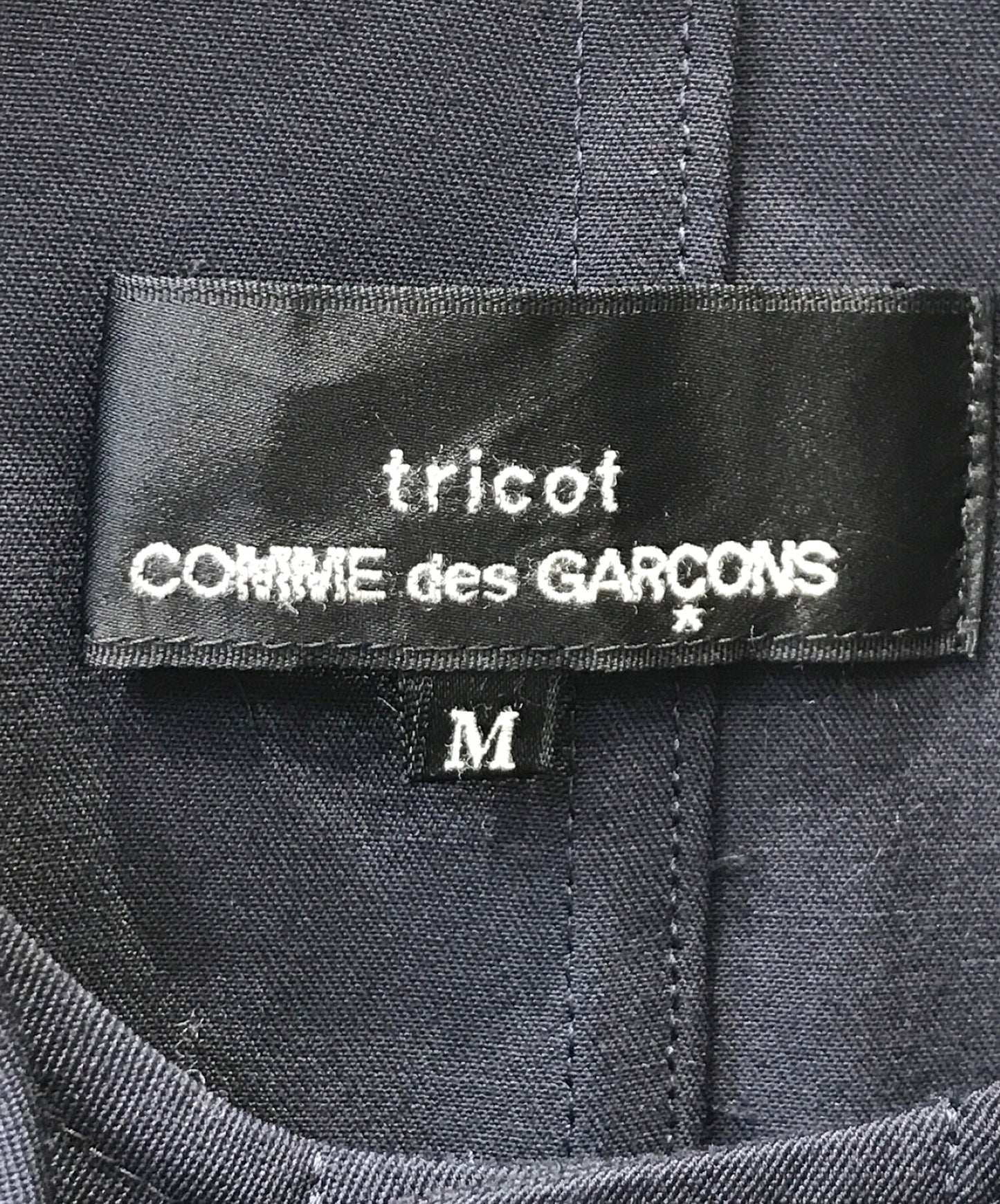 TRICOT Comme des Garcons Woolen Shrunken Ruffle Dress / แขนแขนกุด TZ-O002