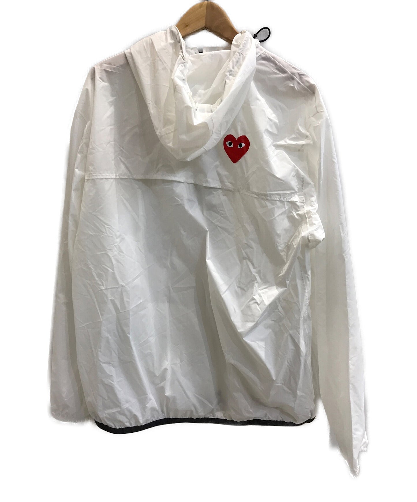[Pre-owned] PLAY COMME des GARCONS x K-WAY Nylon Jacket / White K-Way Edition Nylon Jacket 221246m180002