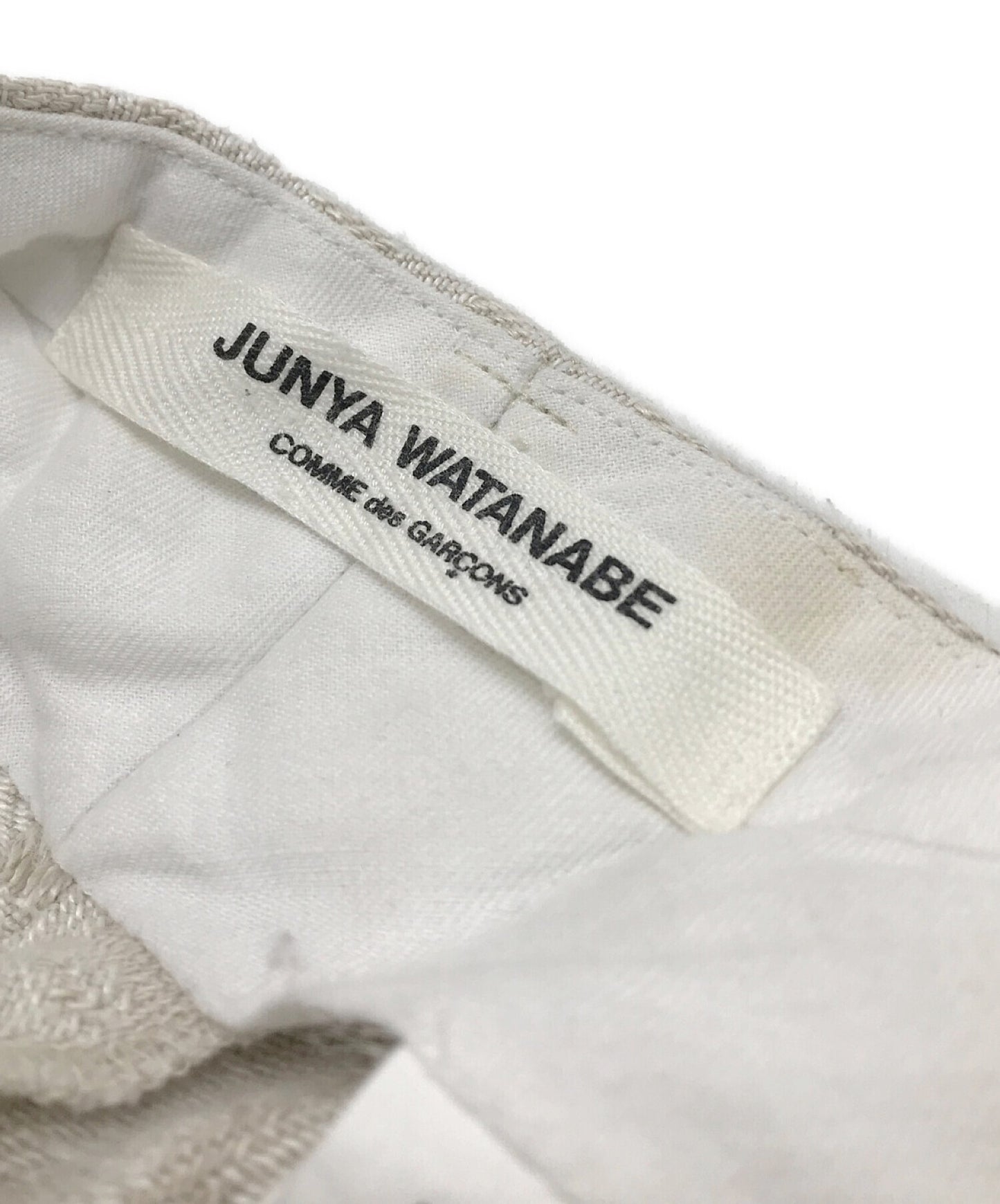Junya Watanabe Comme Des Garcons Linen-Blend Jacquard Pants JC-P011