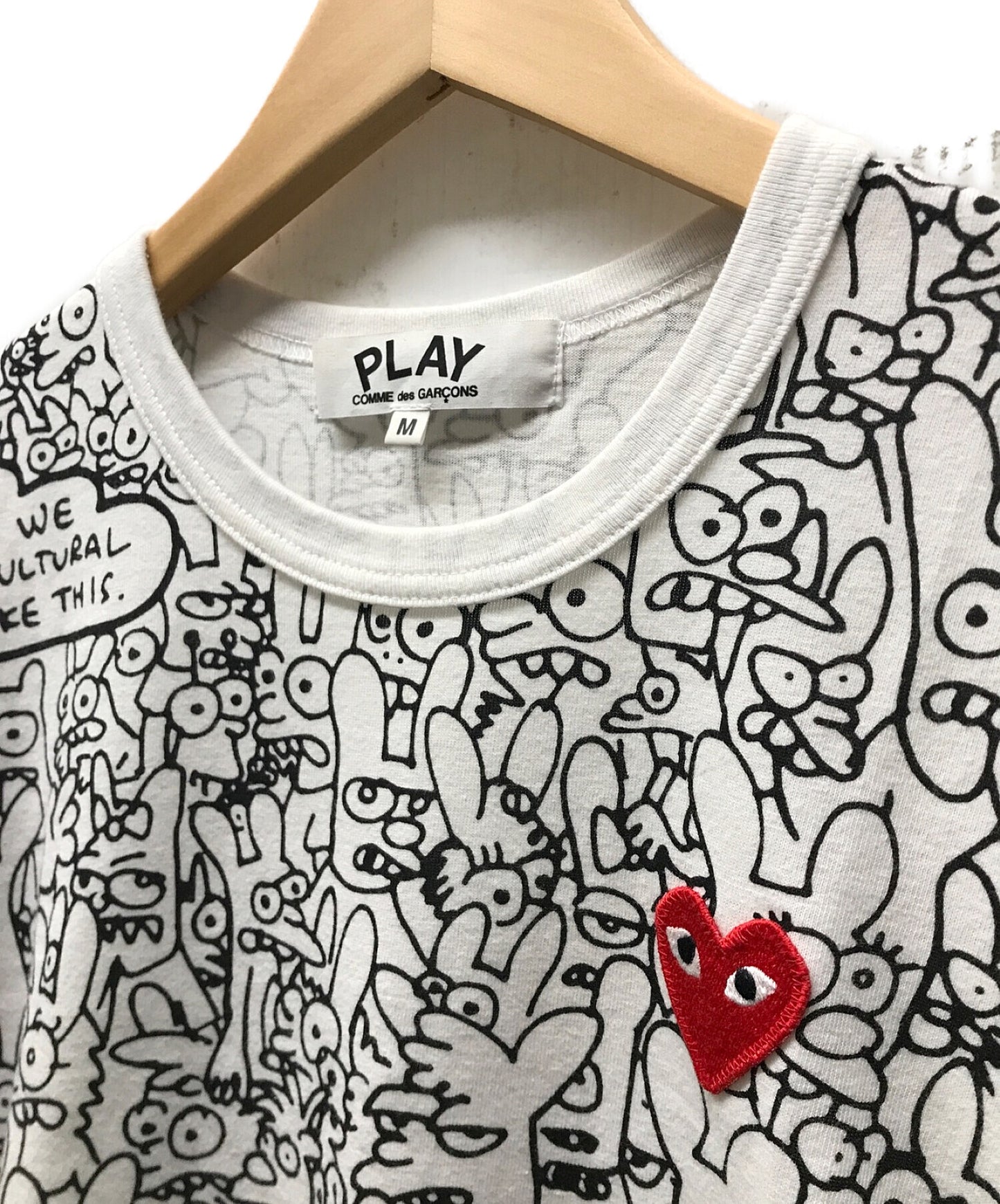 PLAY COMME des GARCONS x Matt Groening Binky & Sheba PLAY/ T-shirt AZ-T155