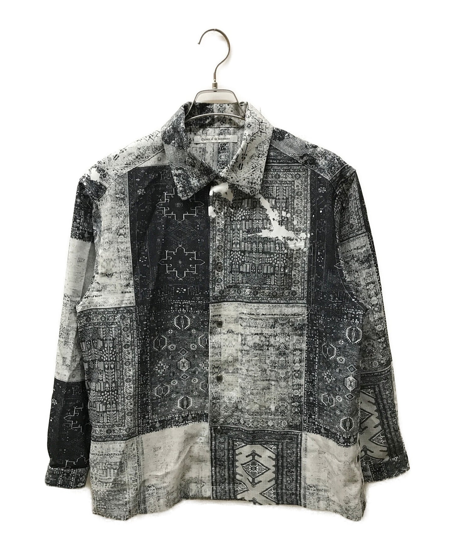 Children of the discordance PERSONAL DATA PRINT SHIRT/Open collar shirt  COTDSH-122E