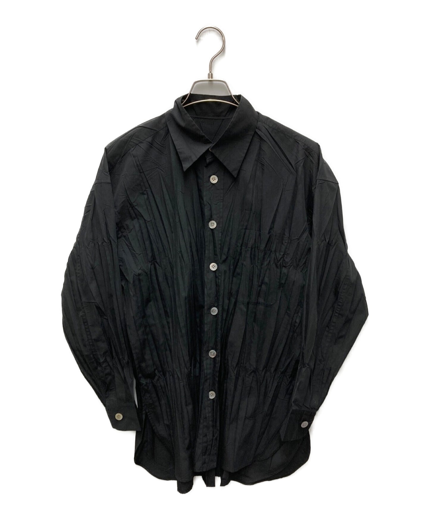 [Pre-owned] ISSEY MIYAKE Pleated shirt Regular collar shirt IM43-FJ907