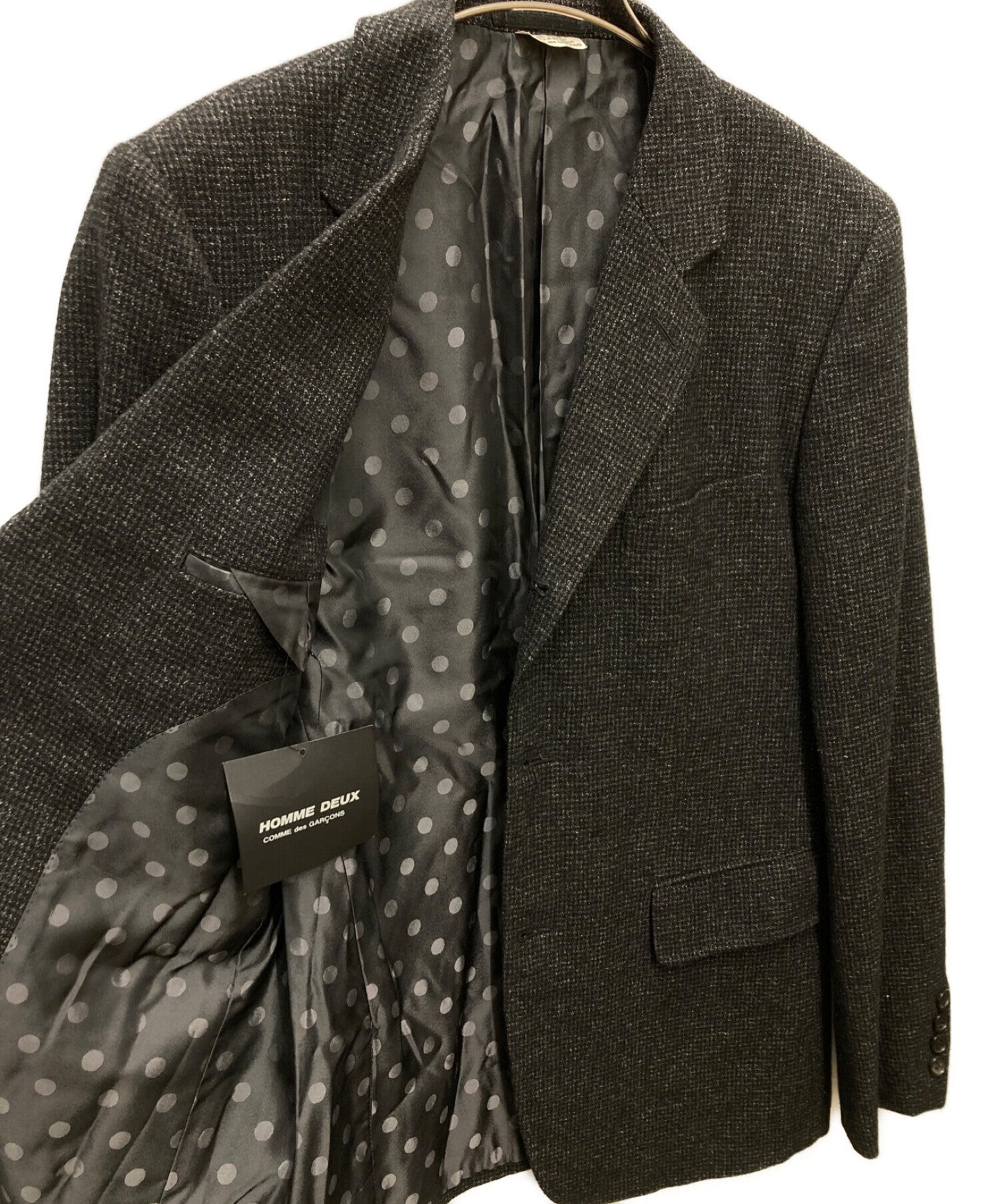 COMME des GARCONS HOMME DEUX 3B Set-up Suit Wool Tailored Jacket Wool  Set-up Jacket DP-J003 Pants DP-P003