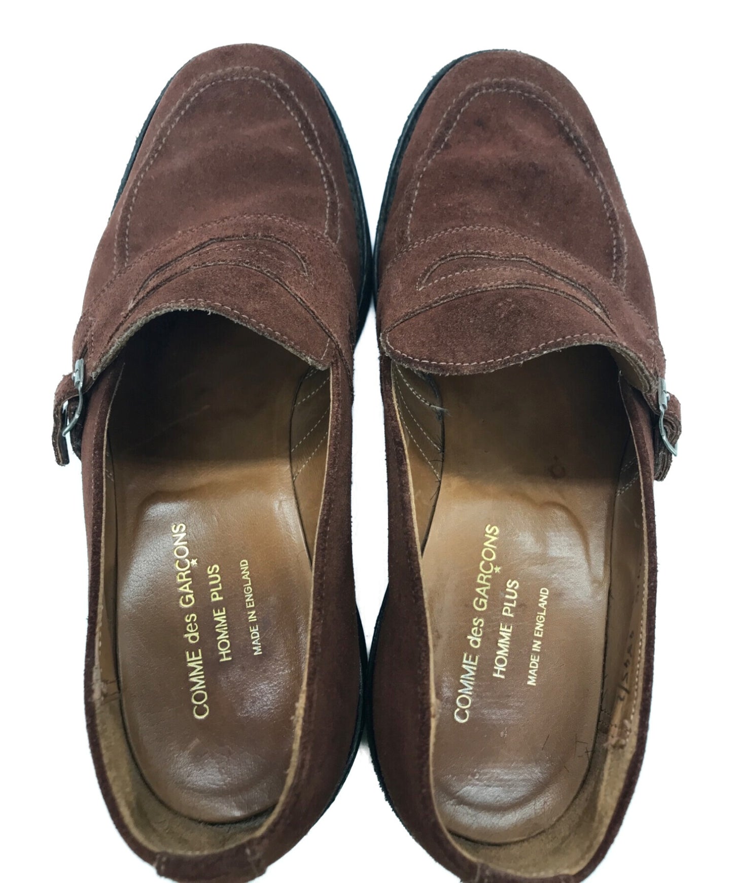 Comme des garcons homme plus suede coin loafer