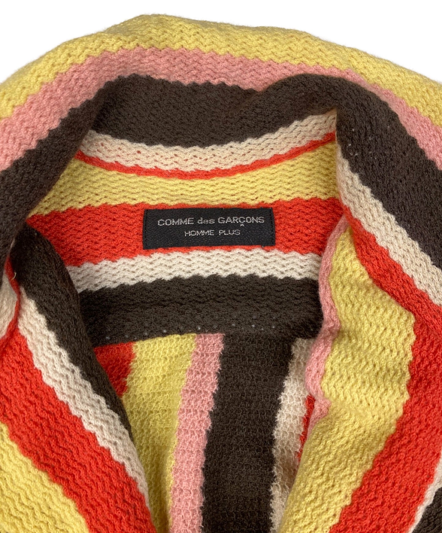 [Pre-owned] COMME des GARCONS HOMME PLUS S/S Striped Polo Cardigan PB-100030