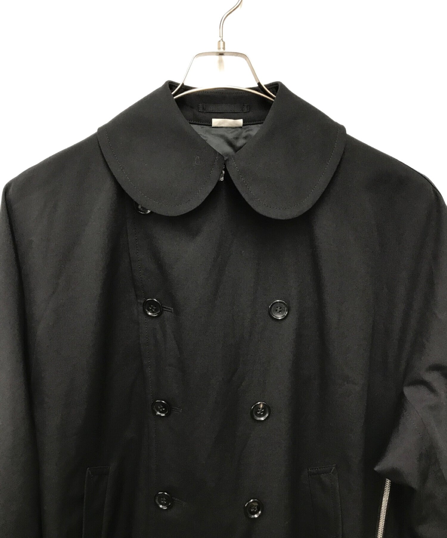 COMME des GARCONS HOMME PLUS 23SS Zip Detail Wide Double Coat PK-C003