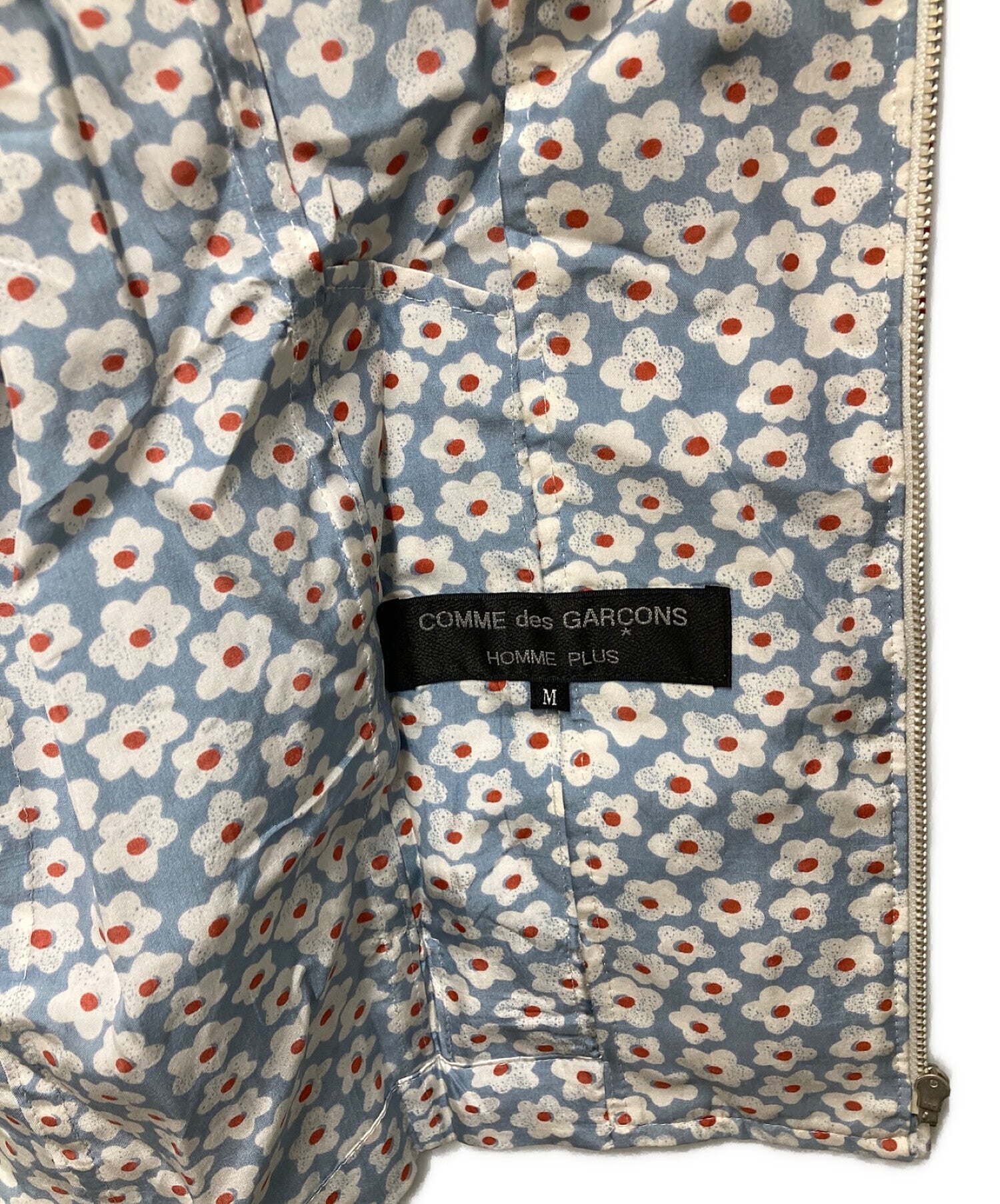 COMME des GARCONS HOMME PLUS 94SS Smart Boy Period Floral Pattern Silk  Blouson PJ-100730