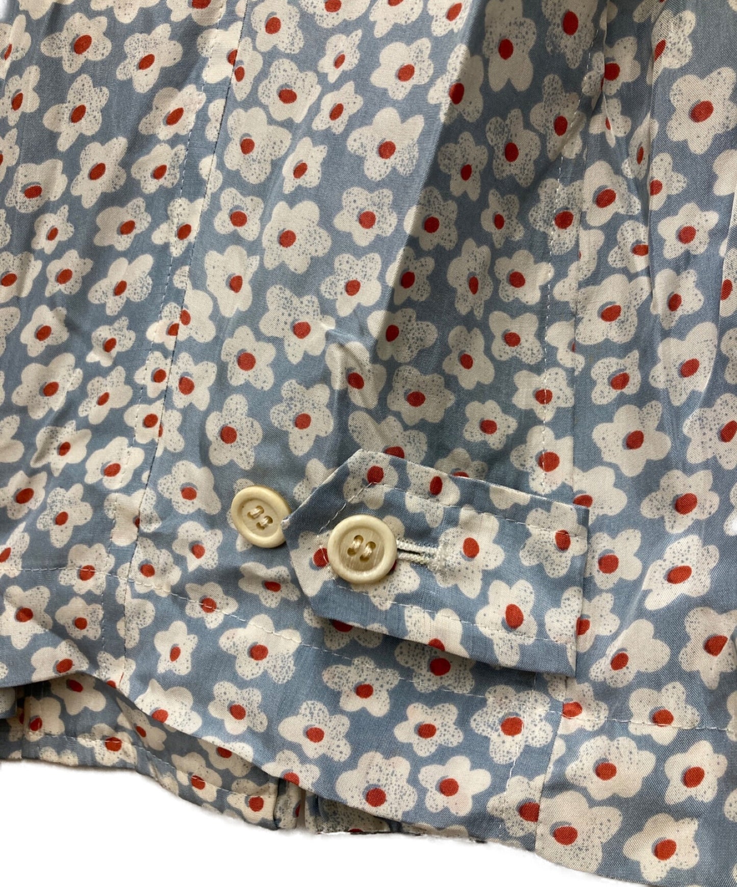 [Pre-owned] COMME des GARCONS HOMME PLUS 94SS Smart Boy Period Floral Pattern Silk Blouson PJ-100730