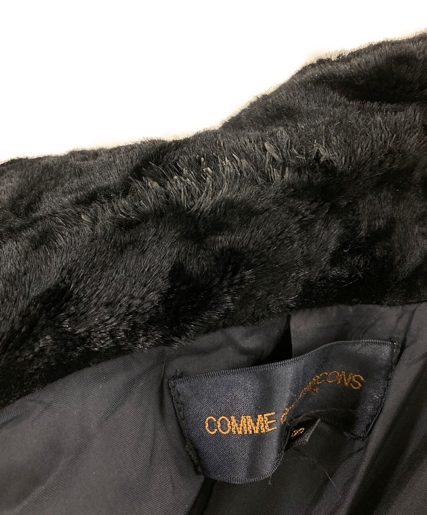 [Pre-owned] COMME des GARCONS Eco-Fur Docking Coat GC-04016S