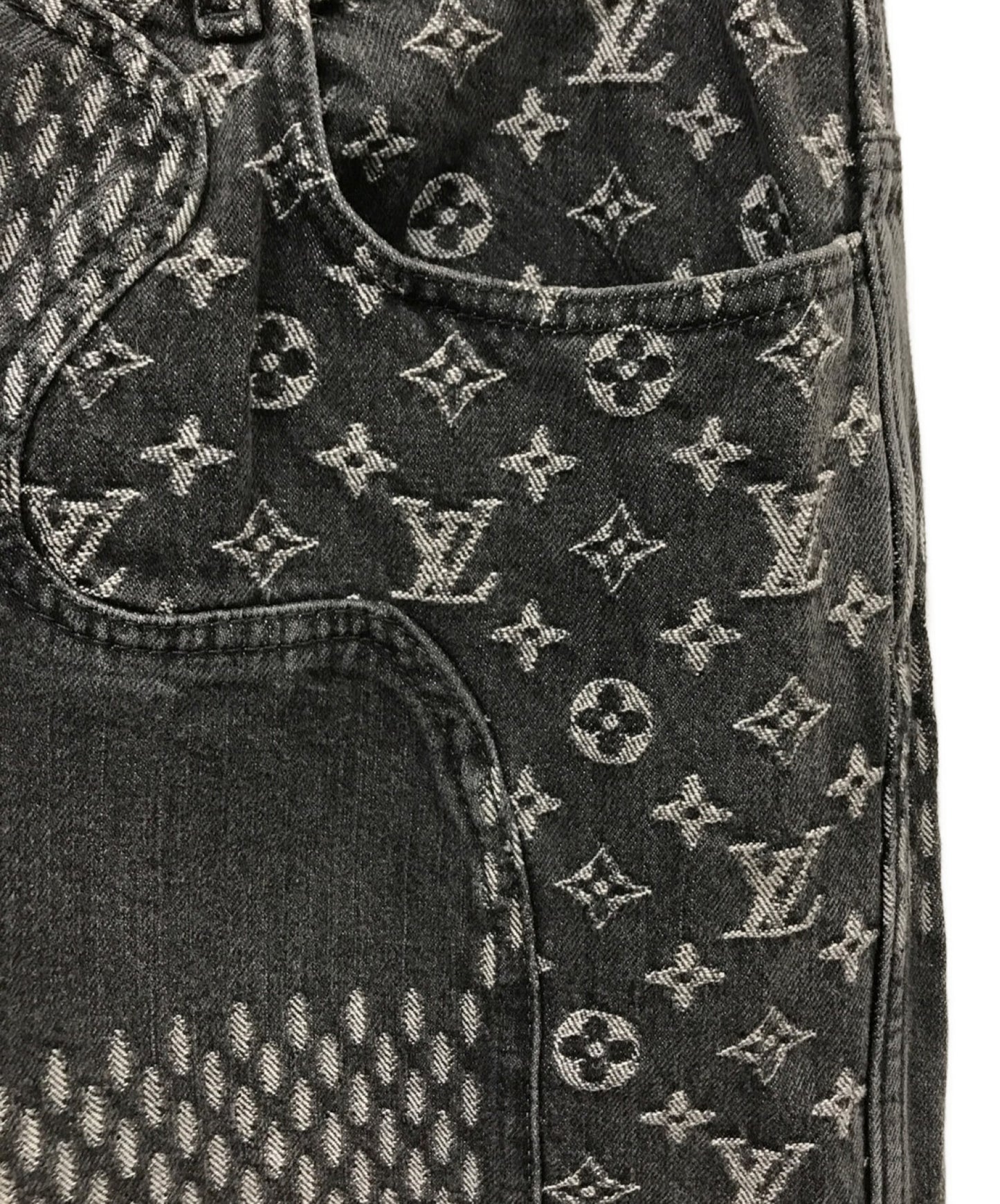 Louis Vuitton Vintage Monogrammed Jeans, UK10 – Menage Modern Vintage
