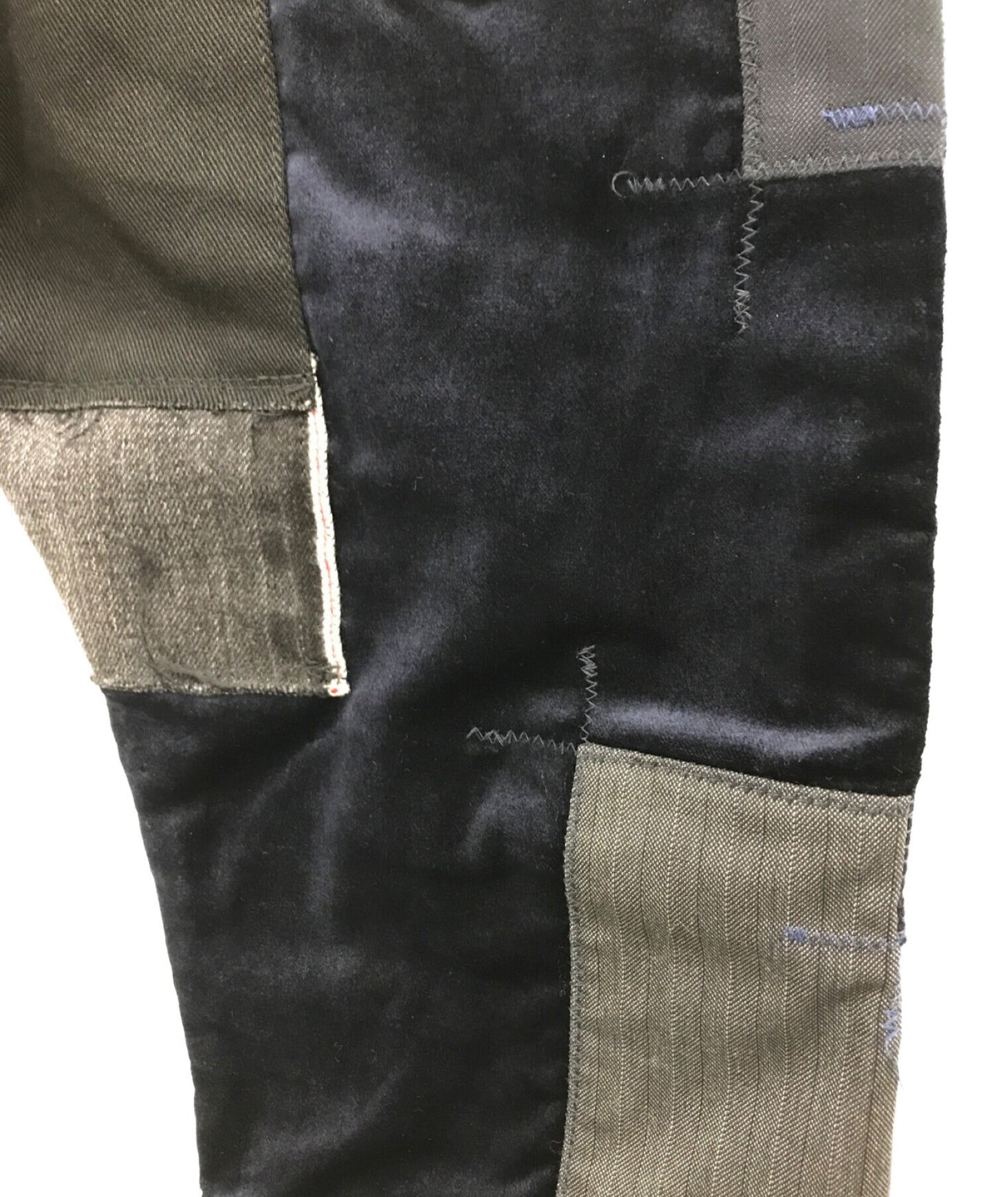 [Pre-owned] JUNYA WATANABE COMME des GARCONS AD2022 Patchwork denim pants in different materials WJ-P004