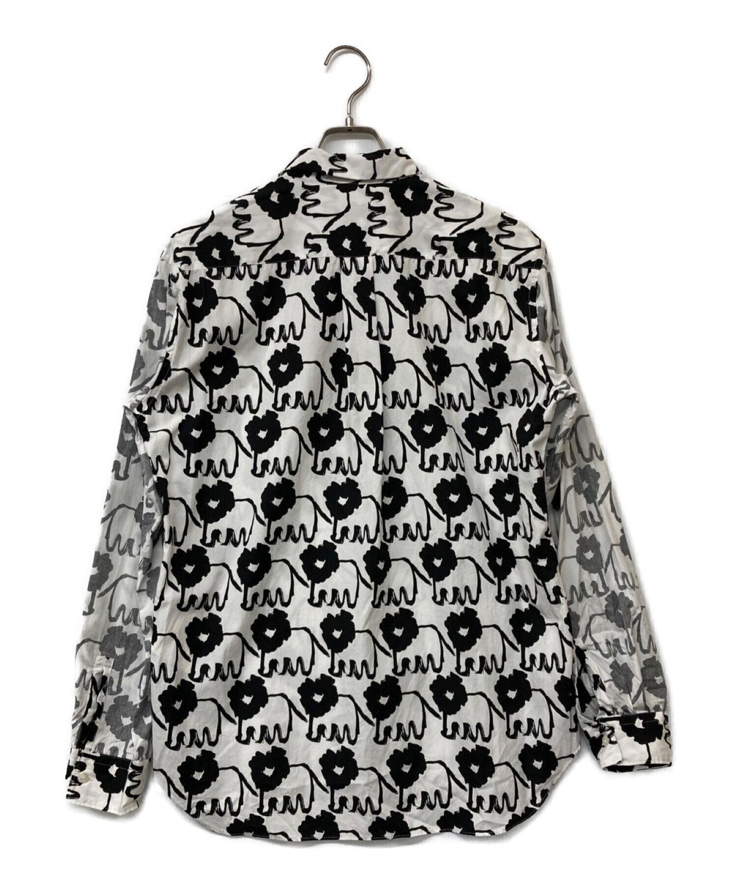 [Pre-owned] COMME des GARCONS HOMME DEUX All-over patterned shirt with switched lining