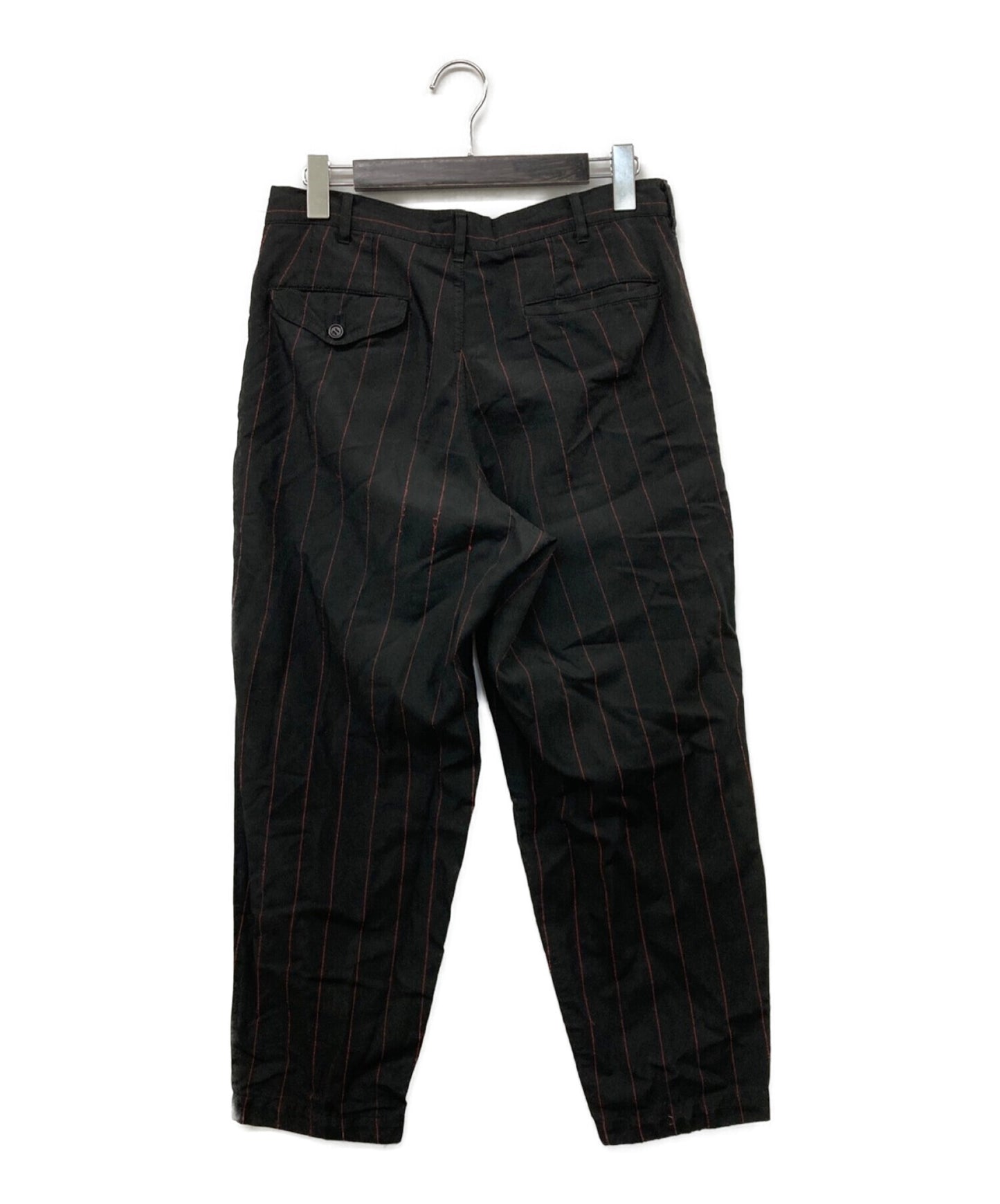 Comme des garcons homme deux 22ss poly shrink-wrap stuck tuck tuck tapered กางเกง di-p030