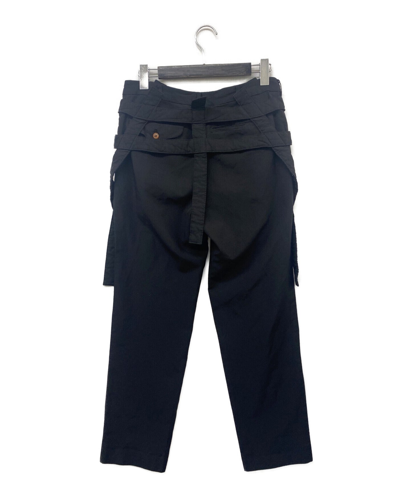 [Pre-owned] COMME des GARCONS 14SS Clothes not clothes Poly shrink-waist bondage pants GM-P009