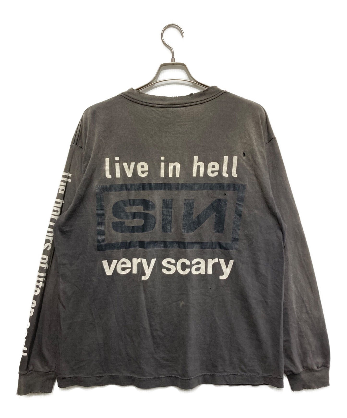 Saint Michael Sin Sin Long Sleeve Cut and Sewn/Long Sleeve Cut และ Sewn/Long Tee/T-Shirt SM-A22-0000-012