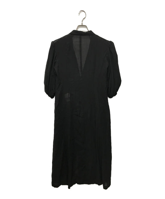 YOHJI YAMAMOTO Silk blend volume sleeve dress FG-C60-004