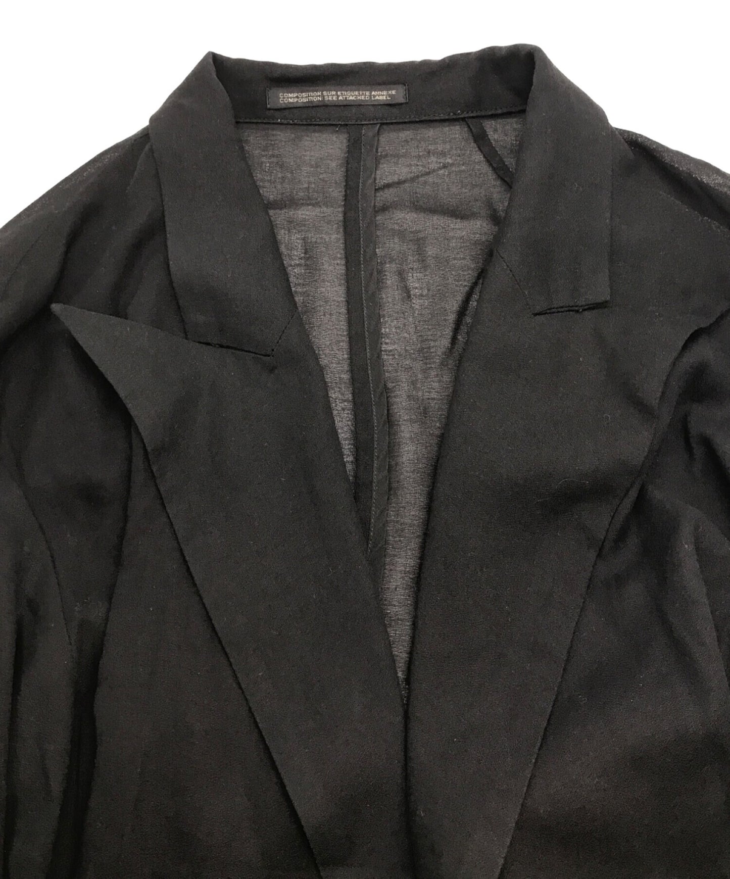 [Pre-owned] YOHJI YAMAMOTO Silk blend volume sleeve dress FG-C60-004