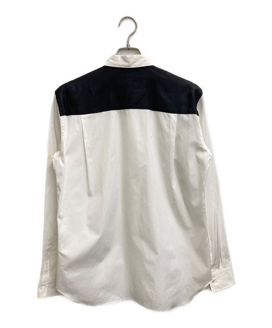 Comme des Garcons Homme Plus การออกแบบเสื้อ / เสื้อเชิ้ต / เสื้อเชิ้ตแผ่นซาติน / เสื้อเชิ้ตซ้อน / เสื้อซุก PP-B024