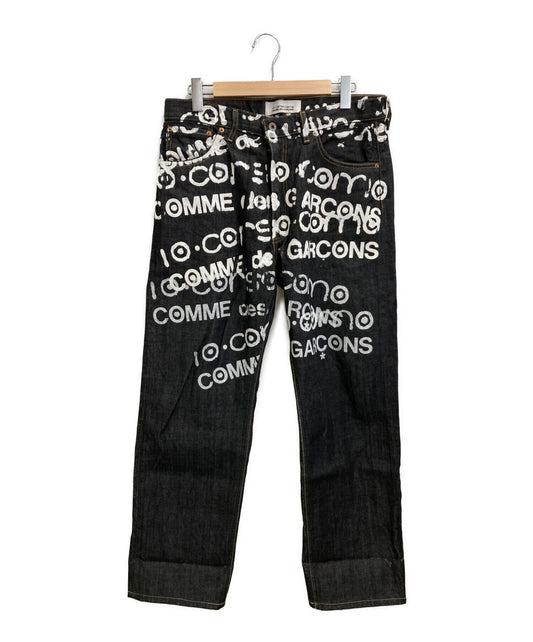 COMME DES GARCONS JUNYA WATANABE MAN×LEVI的油漆涂料牛仔裤SA-PANTS SA-P201