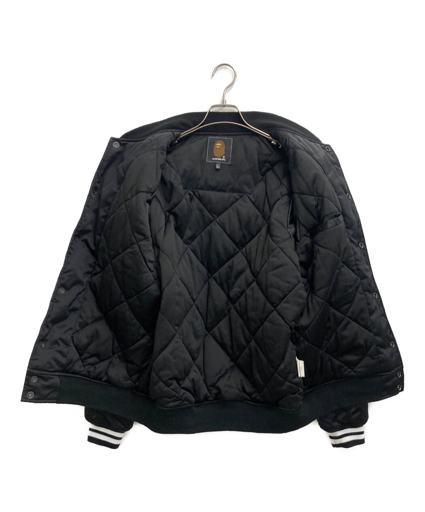 A BATHING APE Embroidered Varsity Jacket/Cotton Jacket/Varsity Jacket/Blouson/Jacket/Outerwear 007LJF301002X