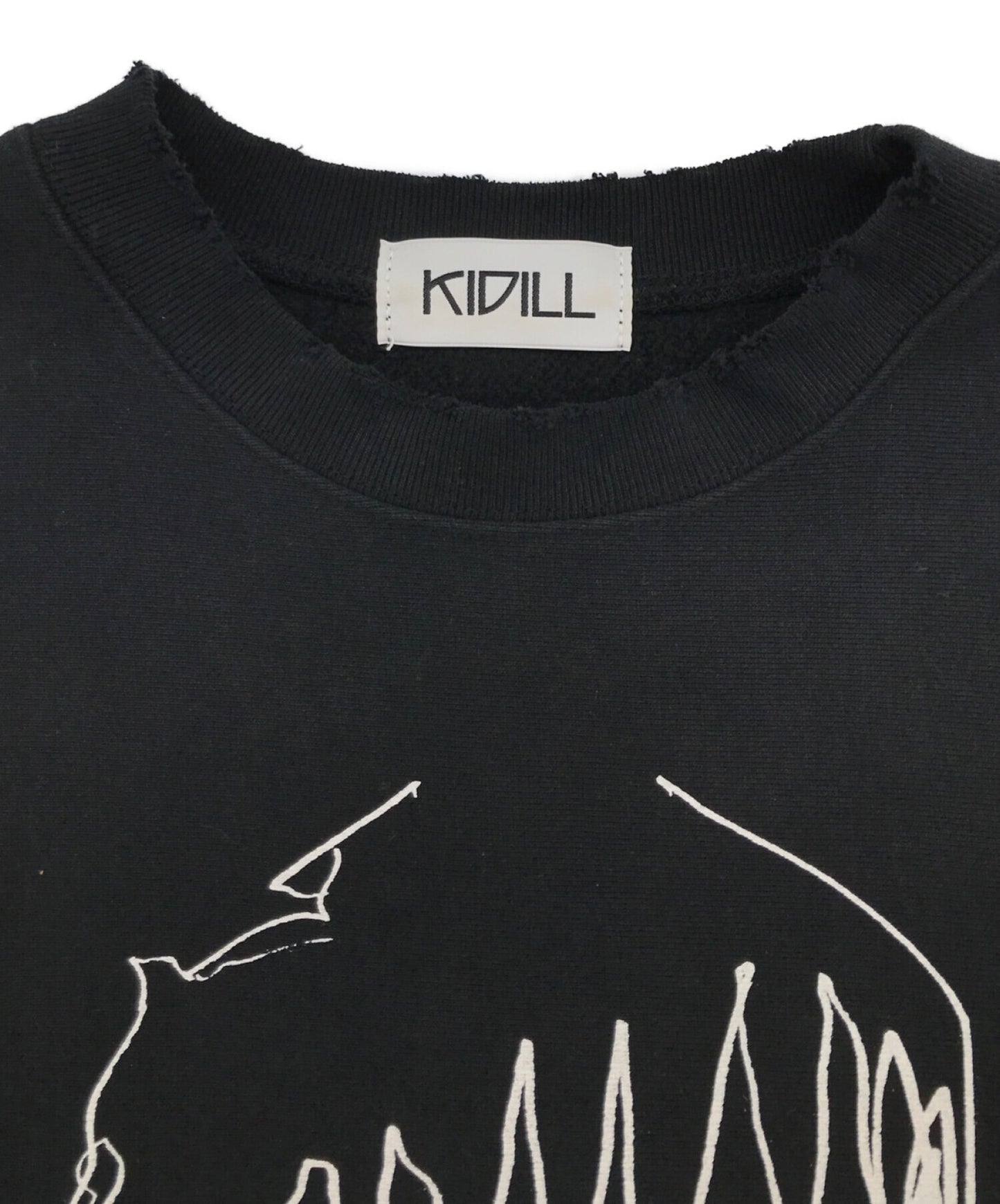 [Pre-owned] KIDILL GT Sweat/GT Sweat/Crew neck sweatshirt/Tops/Damaged sweatshirt KL540