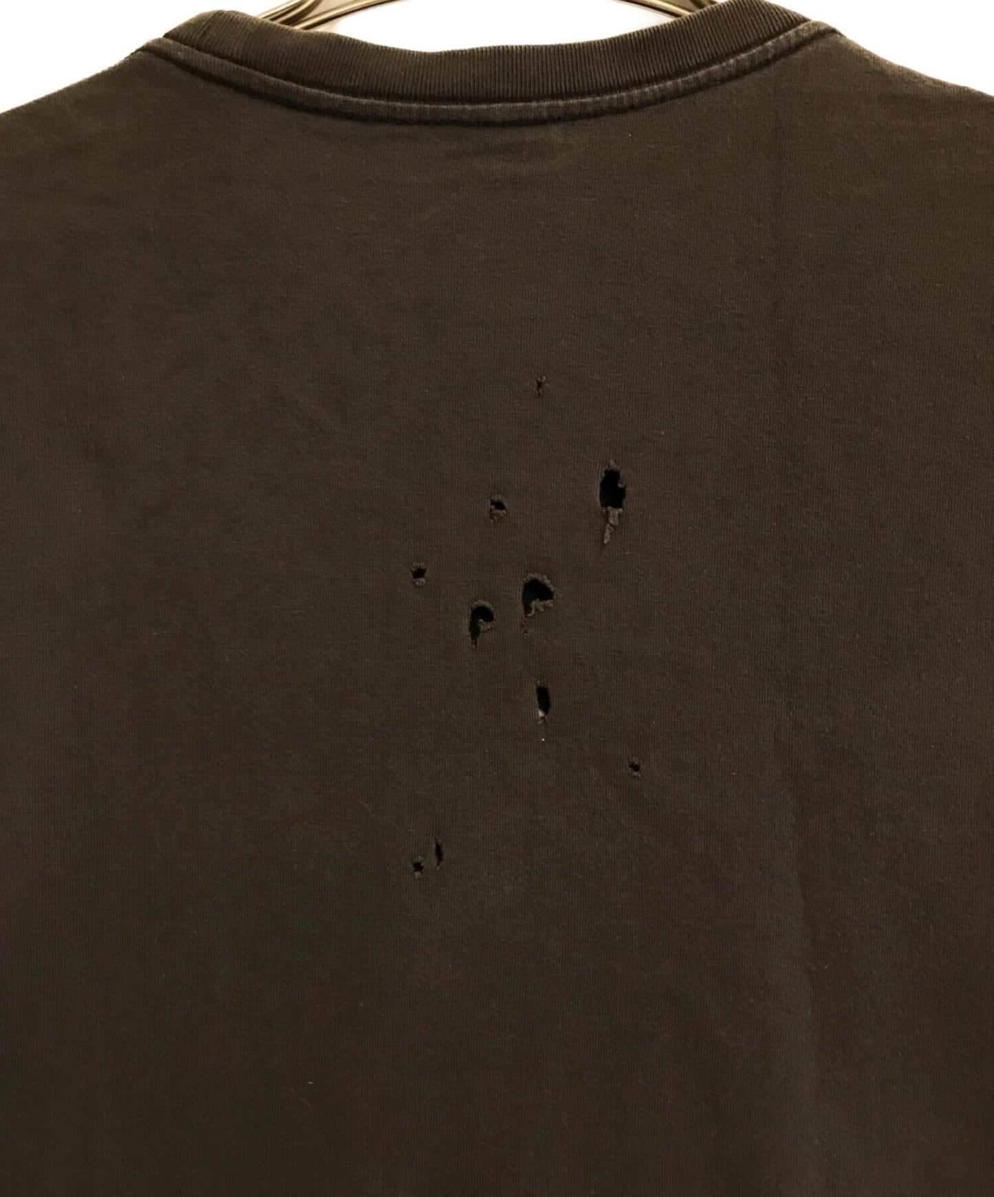 숫자 (N) INE 두개골 프린트 티셔츠 / 인쇄 티셔츠 / 손상된 티셔츠 / 탑 / 티셔츠