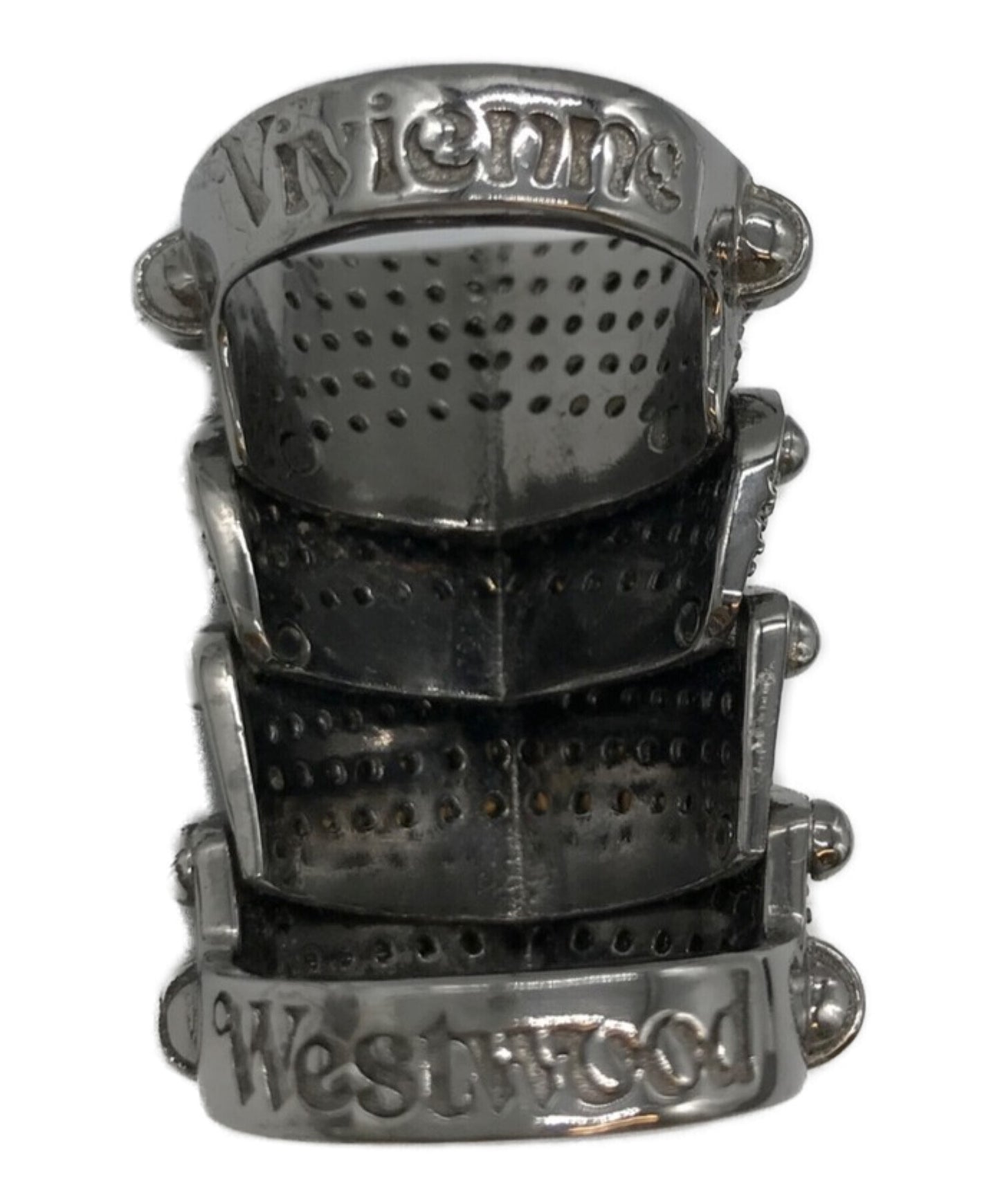[Pre-owned] Vivienne Westwood Armor ring / Ring / Stone ring / Diamante