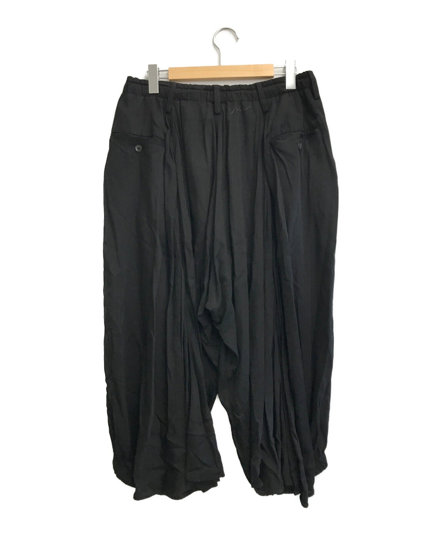 YOHJI YAMAMOTO 19SS Cupra Twill KARASU Pants HH-P48-201