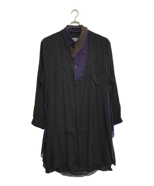 [Pre-owned] Yohji Yamamoto pour homme Shirt with left and right breast openings and band HH-B43-814