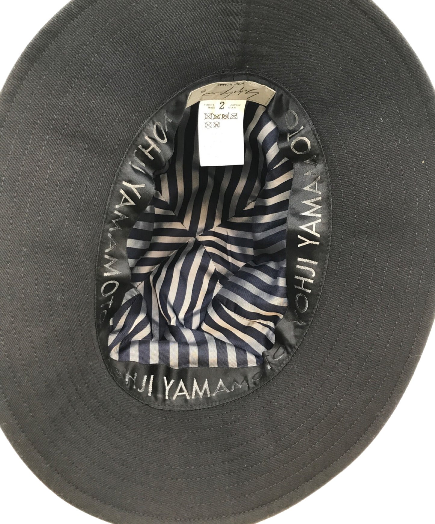 Yohji Yamamoto皺紋Gabardine Fedora Hat HR-H09-100