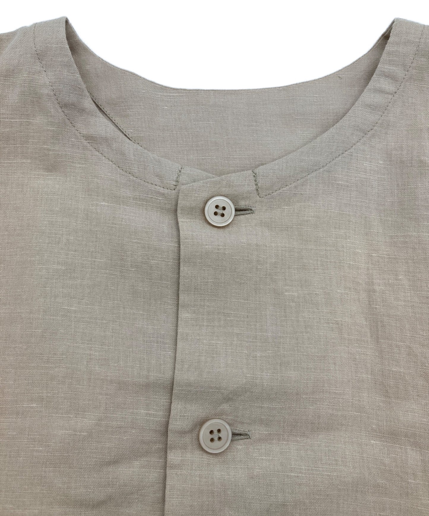 [Pre-owned] HOMME PLISSE ISSEY MIYAKE linen blend shirt HP91-FJ022-40