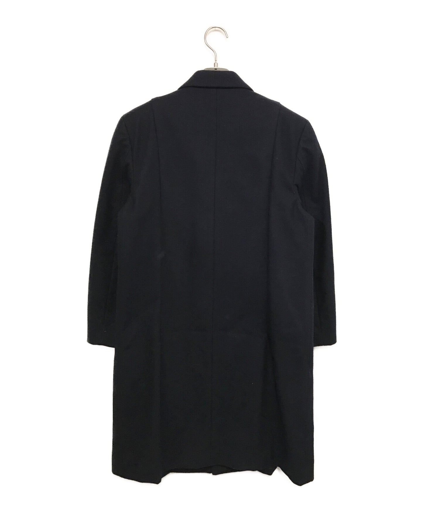 Comme des Garcons Open Collar Ducced Design Wool Coat GC-040140